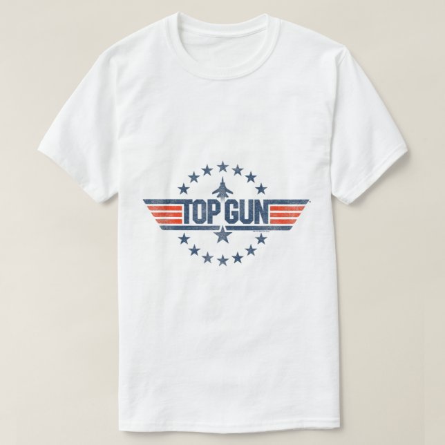 Top Gun Star-Logotyp T Shirt (Design framsida)