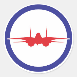 Top Gun Sticker Runt Klistermärke