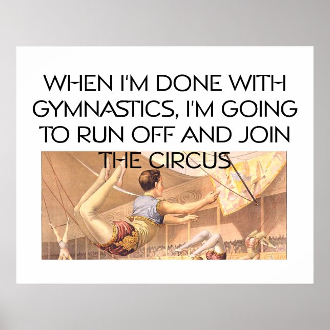 TOP Gymnastics Humor Poster (Framsidan)