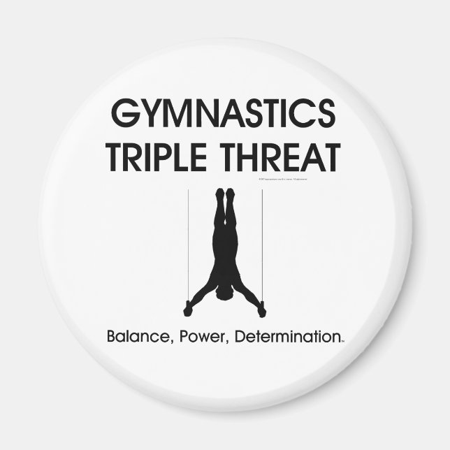 TOP Gymnastics Triple Threat (Manar) Magnet (Framsidan)