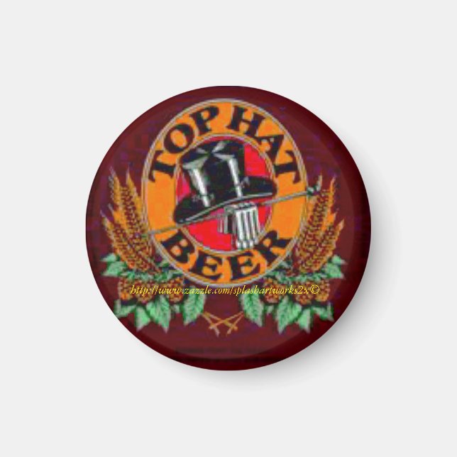 "TOP HAT Beer Label" Magnet (Framsidan)