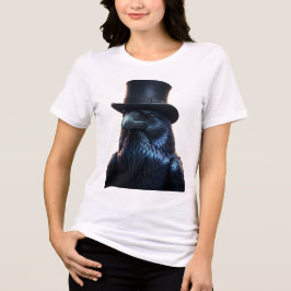 Top hat Blackbird Raven Tshirt T Shirt