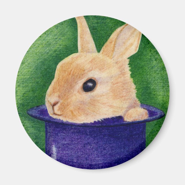 Top hat Bunny Magnet (Framsidan)