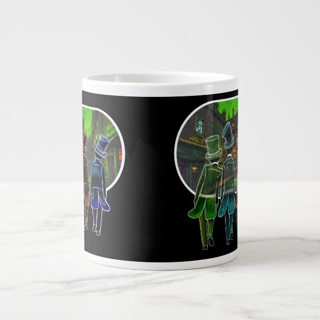 Top hat design Mug Jumbo Mugg (Framsidan)