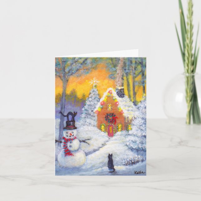 Top hat Kit Kat-hälsningskort Kort (Framsida)