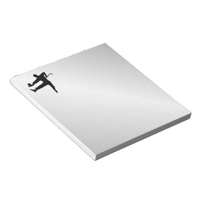 Top hat och Käpp Tap Dancer Anteckningsblock (Vinklad)