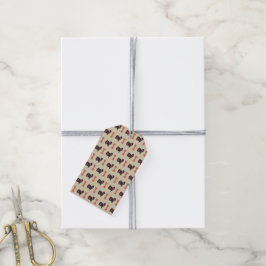 Top hat och märkre för gåva med buggstift presentetikett