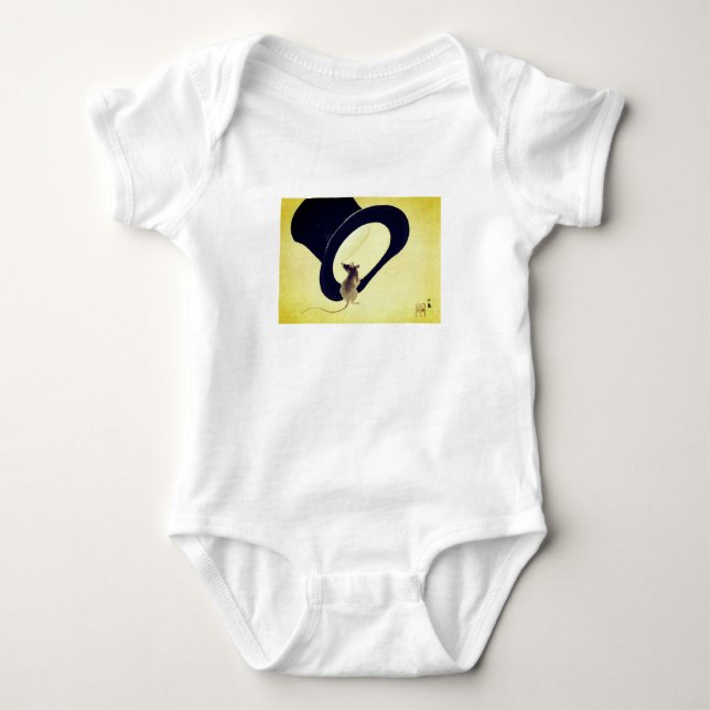 Top hat OCH MUS MED BABY BODYSUIT ANPASSANAMN T Shirt (Framsida)