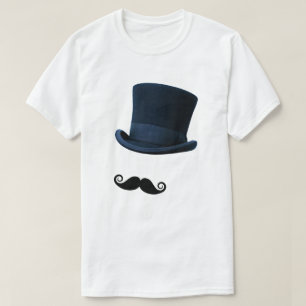 Top hat och Mustache T Shirt