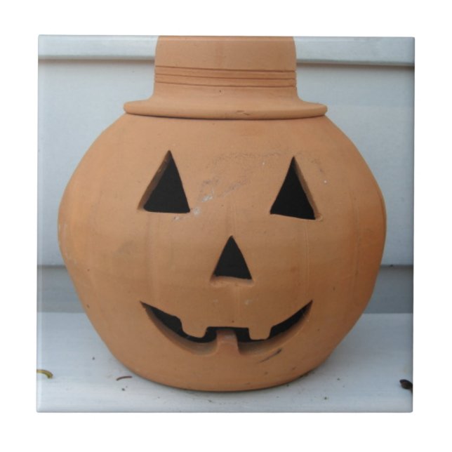 Top hat Pumpkin Kakelplatta (Framsidan)