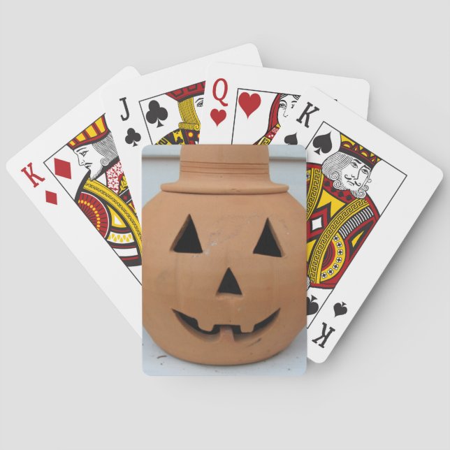 Top hat Pumpkin Spel Kort (Baksidan)