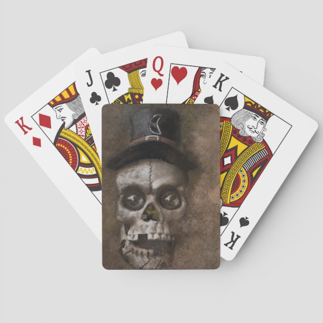 Top hat Skull Casinokort (Baksidan)