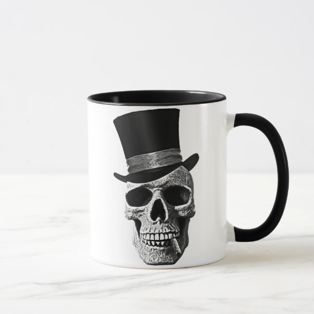 Top hat skull mugg (Höger)