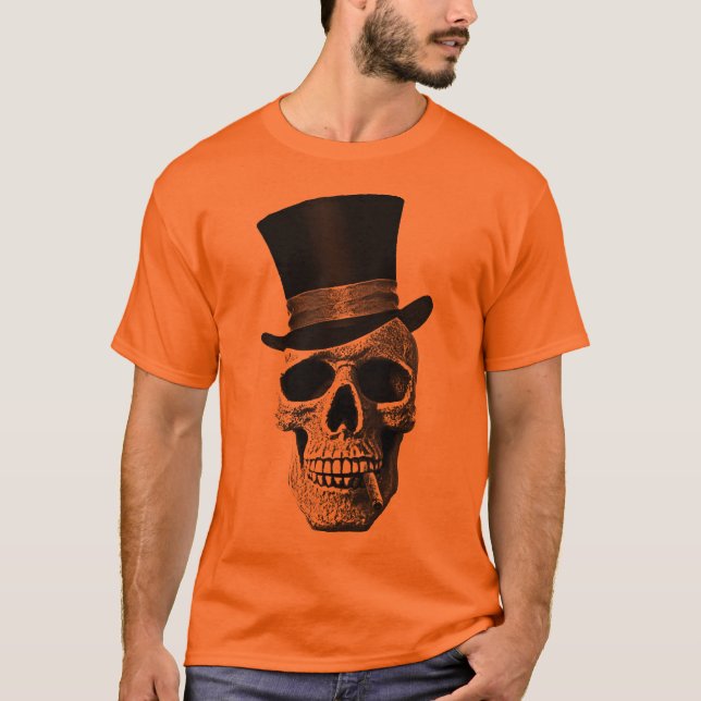 Top hat skull t shirt (Framsida)