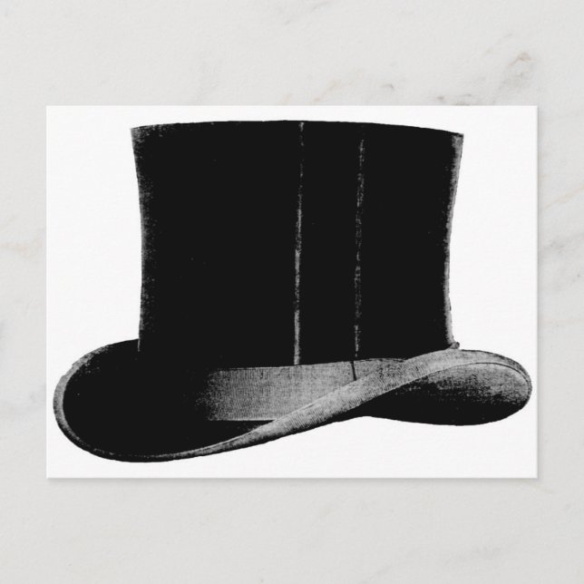 top hat vykort (Framsida)