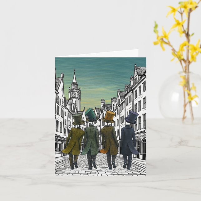 Top Hats by Eight Kort (Gul blomma)