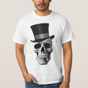 Top hatskalle t shirt