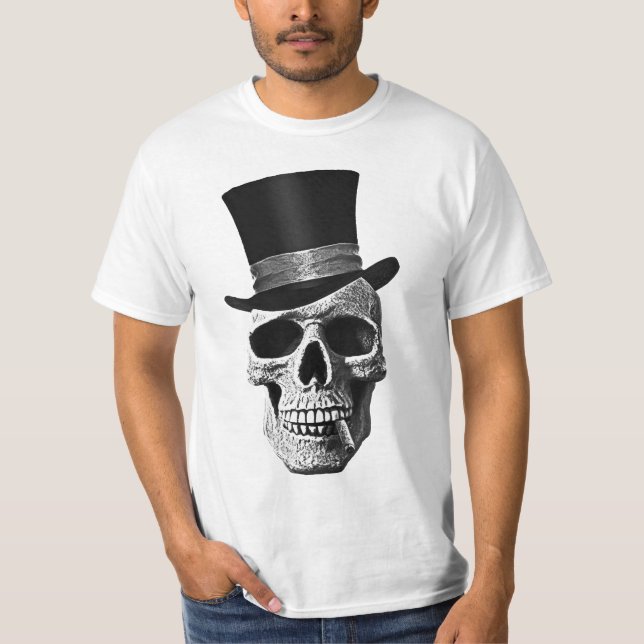 Top hatskalle t shirt (Framsida)