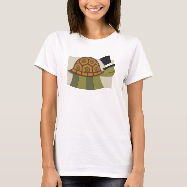 Top hatsköldpadda t shirt (Framsida)