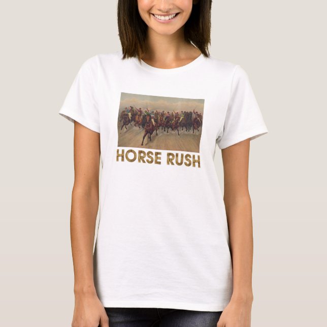 TOP Horse Rush Dam T-Shirts (Framsida)