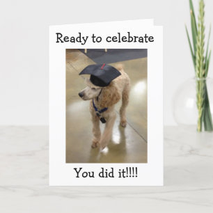 TOP HUND-DU GRADUATERADE! REDO TILL CELEBRAT KORT