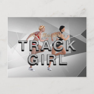 TOP inte med Track Girl Vykort