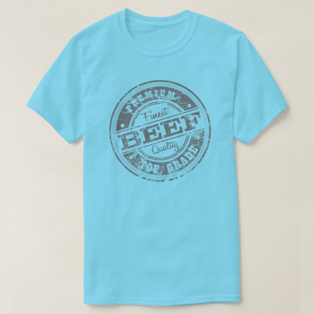 Top Klass Beef - Light Färg T Shirt (Design framsida)
