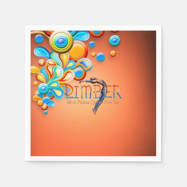 TOP Limber Pilates Napkins Pappersservett (Framsidan)