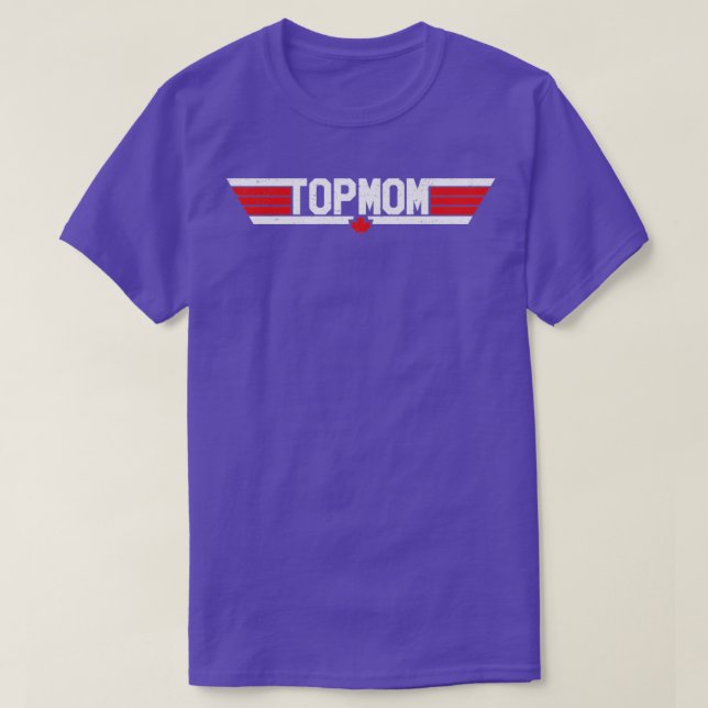 Top Mamma Canadian Worn T Shirt (Design framsida)