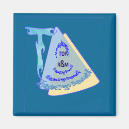 TOP_MODERN_BLUE_SO CUTE MAGNET