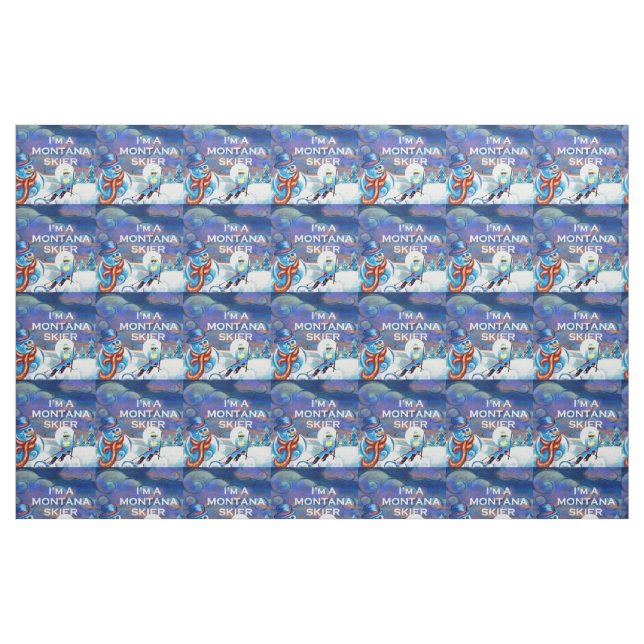 TOP Montana Skier Tyg (Fat Quarter)