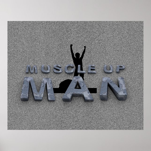 TOP Muscle Up Man Poster (Framsidan)