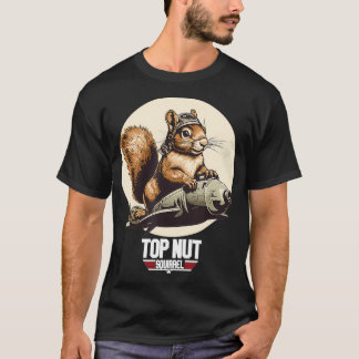 Top Nöt Squirrel AviationPlane Funny Vintage Roost T Shirt