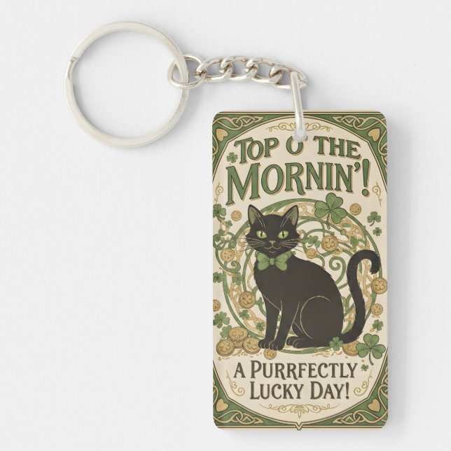 Top O' The Morning St. Patrick's Day Key Chain (Framsidan)