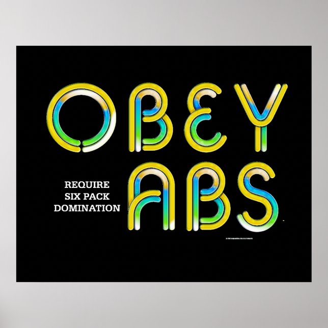 TOP Obey Abs Poster (Framsidan)