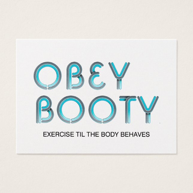 TOP Obey-Booty Visitkort (Framsidan)