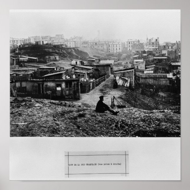 Top of Rue Chamblank Paris, 1858-78 Poster (Framsidan)