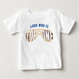 Top One Aviator Glasses First Birthday Shirt T