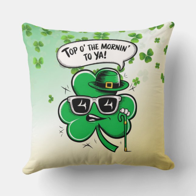 Top O's Mornin's Shamrock Kudde (Baksida)
