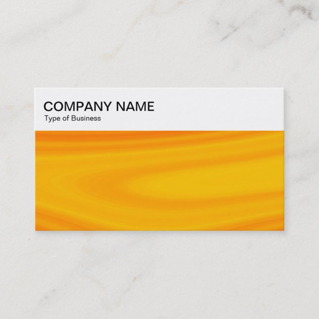 Top Panel - Affärskortet Cream Orange Cream Visitkort (Framsida)