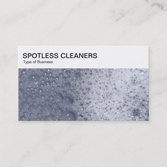 Top Panel - Soap Bubbles 03 Affärskort Visitkort (Framsida)