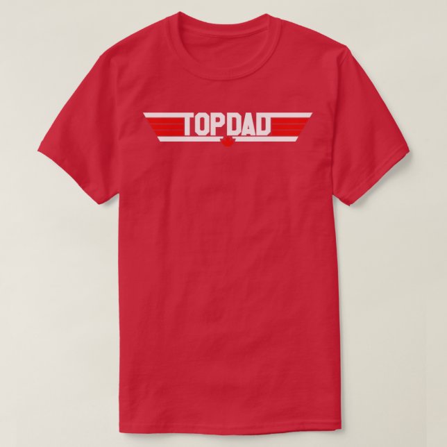 Top Pappa Canadian T Shirt (Design framsida)