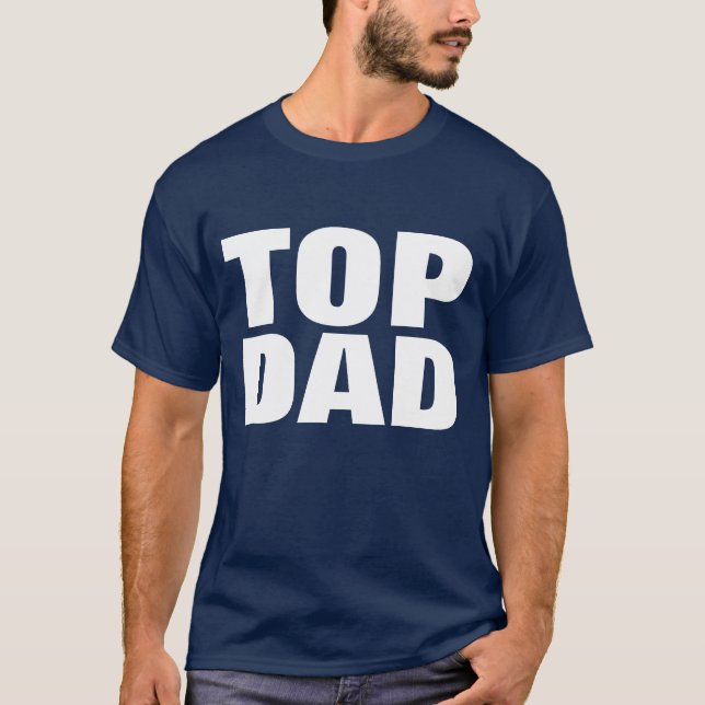 Top Pappa Fars dag T-Shirt - Blåfiskarna i flottan (Framsida)