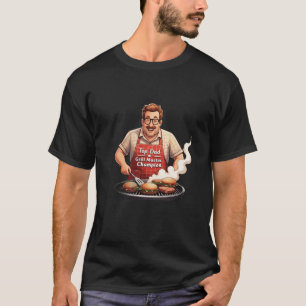 "Top Pappa Grill Master Champion" Barbecue Pappor T Shirt