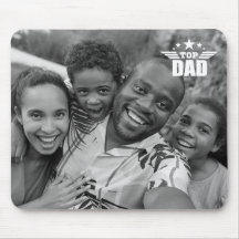 Top Pappa Photo Mousepad |Pappa Anpassningsbar Pho