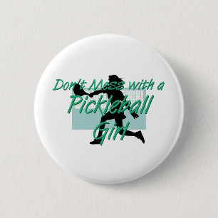 TOP Pickleball Girl DMW Buttons Knapp