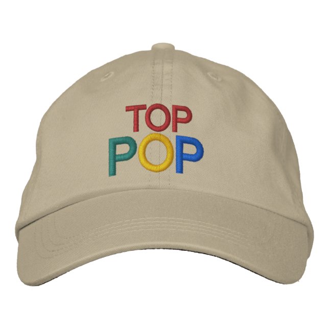 TOP POP efter SRF Broderad Keps (Framsida)