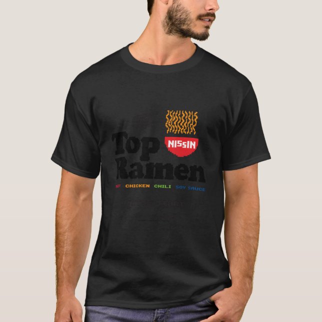 Top Ramen Pixel T Shirt (Framsida)