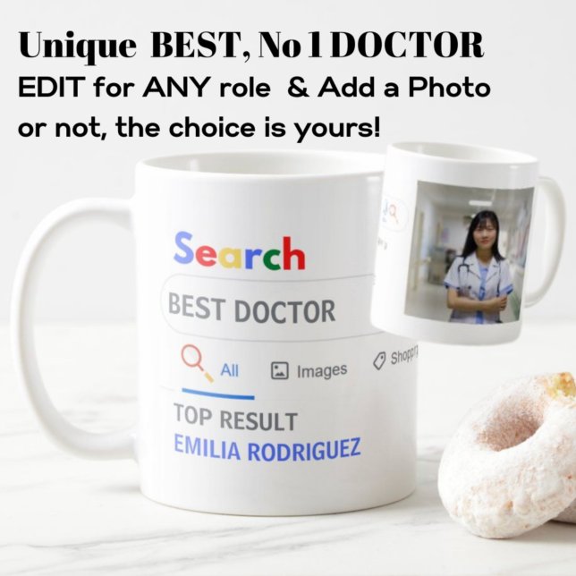 TOP-resultat för BÄSTA DOKTOR Photo Mugg Novelty S (Skapare uppladdad)