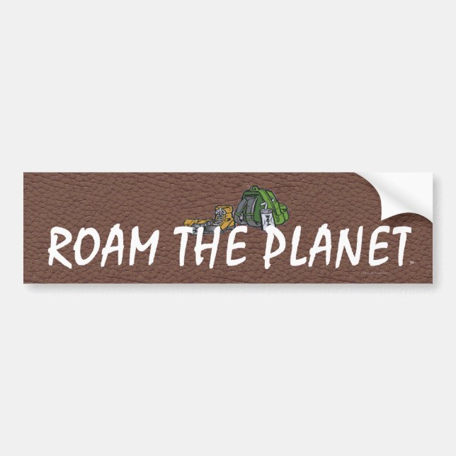 TOP Roam the Planet Bildekal (Framsidan)
